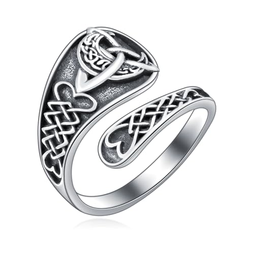 Bague cuillère femme en argent S925 vintage et ajustable