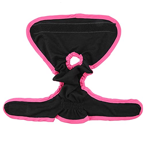 Image of Reusable Female Dog Diapers Washable Black Sizes S M L Sanitary Wraps Panties for Heat Cycle 100+ Washes Prevents Home Mess During Estrus