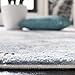 SAFAVIEH Amelia Collection Area Rug - 9' x 12', Grey & Blue, Modern Abstract Design, Non-Shedding & Easy Care, Ideal for High Traffic Areas in Living Room, Bedroom (ALA705F)