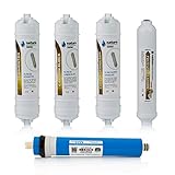 1 Filtro de sedimentos de 5 micras de 10", 27,5cm de longitud por 6 cm de diámetro | 1 Filtro de carbón granular de 10", 27,5cm de longitud por 6 cm de diámetro | 1 Filtro de carbón malla de 10", 27,5cm de longitud por 6 cm de diámetro