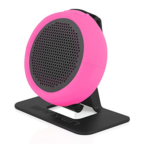 Braven 105 Wireless Portable Bluetooth Speaker [Waterproof][Outdoor][8 Hour Playtime] With Action Mount/Stand - Raspberry #TOP6