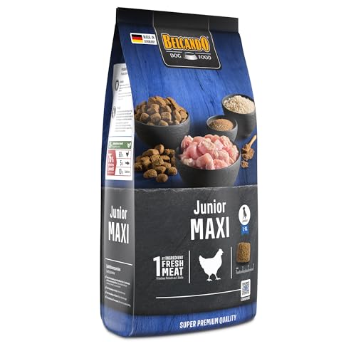 Belcando Junior Maxi Hundefutter | Trockenfutter für Junghunde großer Rassen | Alleinfuttermittel für Junghunde ab 4 Monaten (1 kg neu) – Ansicht 4