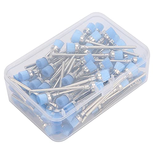 Brosse pour foret à ongles bleue, outil de nettoyage pour brosse à poussière d'ongles 100 pièces