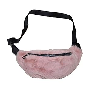 KGM Accessories Super pluizige zachte fuax bont Bum tas heuptasje – Womens meisjes heuptassen – geschenken – roze – Een…