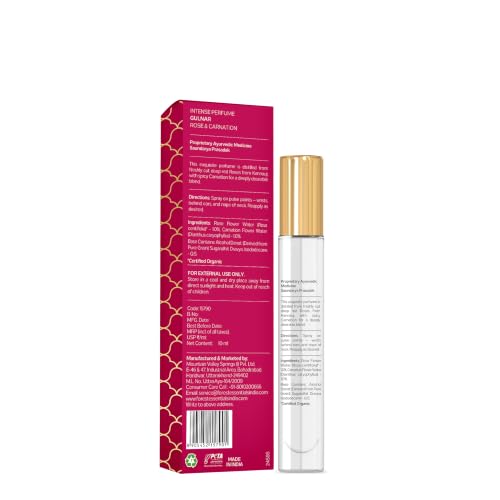 Image of Forest Essentials Intense Perfume Gulnar | Rose & Carnation Flower Perfume | Lasts Through the Day