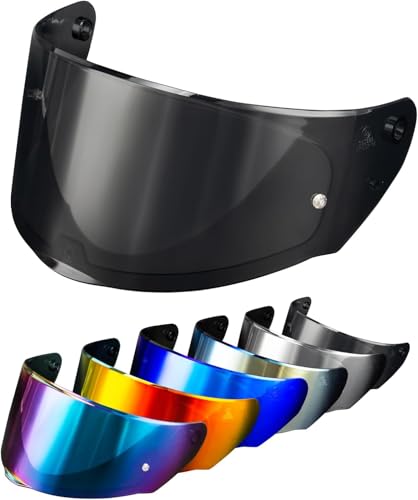 PSLER Visera de Casco para LS2 Outer FF320 Rapid FF353 Assault FF328 Stream FF800, Visera Tintada para Casco de Motocicleta Accesorios de Repuesto(Negro Claro)