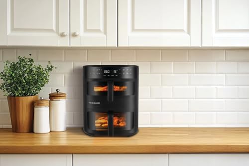 DualZone 4-in-1 Stacked Air Fryer - 11.6qt Capacity, with Sync Cook and Sync Finish - 4 Pre-Programmed Air Fry Settings, Black - image 8
