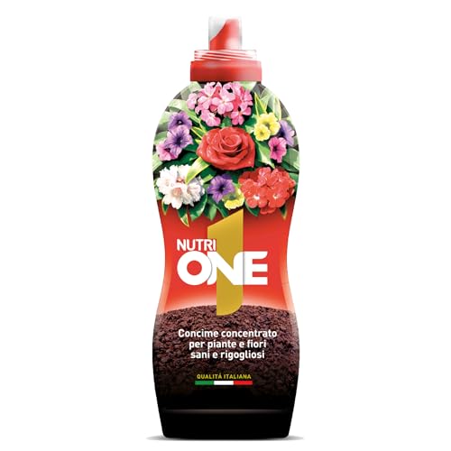 NutriONE Concime Liquido Concentrato per Piante e Fiori per risultati in 7 Giorni! 1L