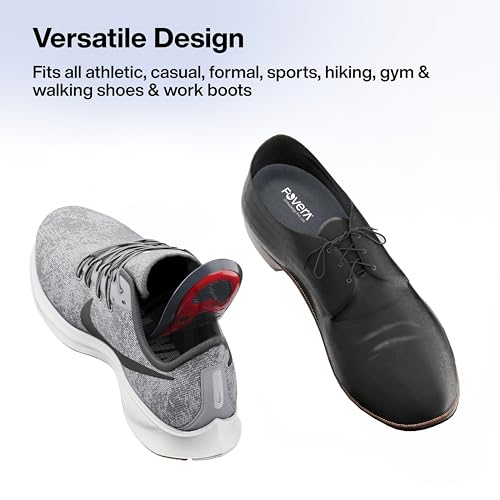 Image of FOVERA Gel Insole for Shoes Men | Dual Gel Technology for All Day Comfort | Trimmable Sole for Walking, Running, Sports, Formal and Safety Shoes (Male, Pack of 1 Pair)