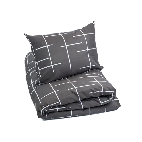 Fabsy Mikrofaser-Bettwäsche-Set 140x200 cm mit Kissenbezug 1x65x65 cm - Atmungsaktiv bettbezug, Weich bettbezüge, Hochwertiger Reißverschluss - Profilis - Ruhiges Schlafzimmer Design