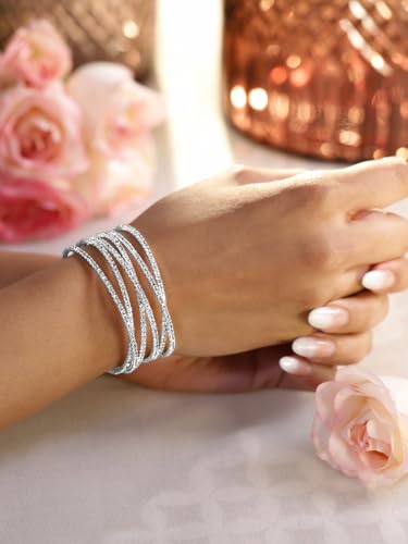 Image of Rubans Multi Layered Bracelet Trendy Jewellery Gift for Women & Girls