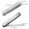 Spurtar Feeler Gauges 0.03-1.00mm/0.001-0.04" 32 Blades Tapered Feeler Gauge Metric and Imperial, Dual Marked Metric and SAE for Measuring Gap Thickness or Width for Spark Plug, Valve, Piston, Guitar #3