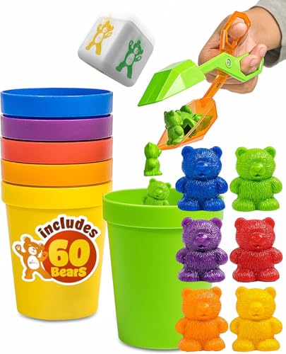 Skoolzy Counting Bears Set - 70 Pc Color...