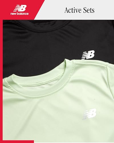 New Balance Boys Athletic Shirts - 4 Pack Performance Short Sleeve Crewneck Boys T Shirts - Dry Fit Tees for Kids (Size 8-20)2