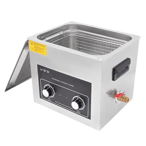 LUNICASHA 10L Stainless Steel Ultrasonic Cleaner
