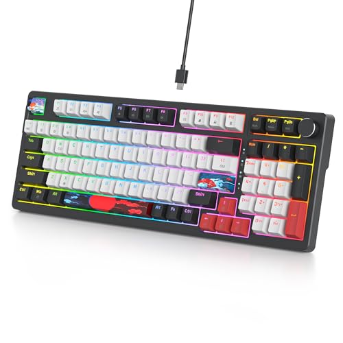 Clavier mécanique remplaçable à chaud avec pavé numérique et joint personnalisé