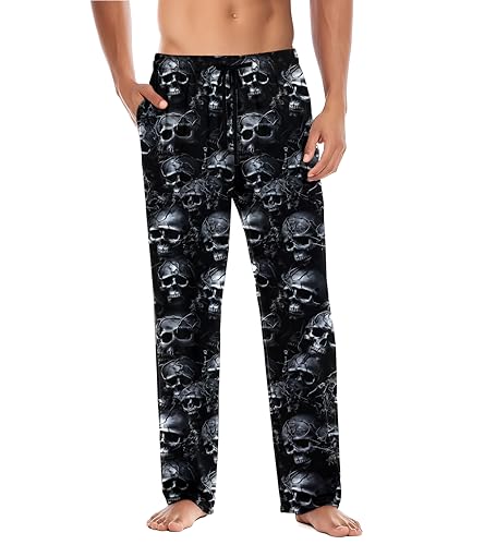 Men's Pajama Pants Lightweight PJs Bottoms, Lounge Sleepwear PJ Pants