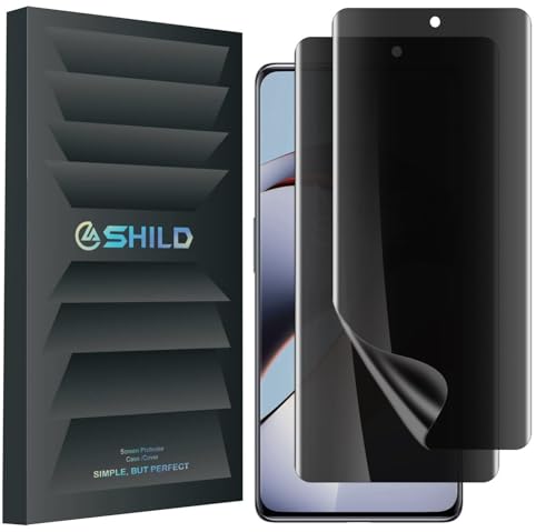 Image of EZ-GLAZ Privacy Screen Protector for OnePlus 11R (6.74 inch Curved Display) | Anti-Spy HD Clear Flexible Film | Bubble-Free Easy Installation Kit | Scratch Resistant | Case Friendly (Pack of 2)