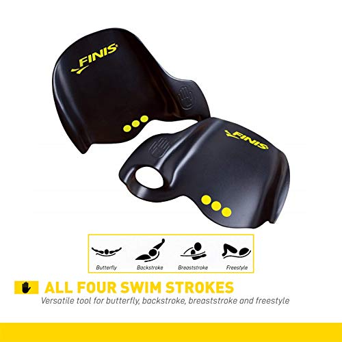 Palheta de encaixe Instinct da FINIS, Amarelo, Large