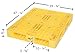 Vestil PLP2-4840-YELLOW Yellow Polyethylene Pallet with 4 Way Entry, 6600 lbs Capacity, 39.5