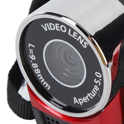 Yunir Videocamera Registratore per Fotocamera Digitale Full HD 4K 30FPS 48MP 2,7 Pollici 16X Zoom per, con Cavo USB (rosso)