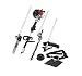 Produktbild Scheppach Benzin Motorsense MFH3300-4BP (1,22 PS, 4in1 Multitool - Rasentrimmer, Heckenschere, Hochentaster, 250mm Schwert/Kette von Oregon, schwenkbar) easy Start und Rucksack