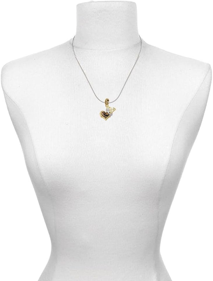 Delight Jewelry Animal Print Heart with Nurse Hat - Gold-tone Rope Charm Bead Dangle with Mini 2025 - Image 2