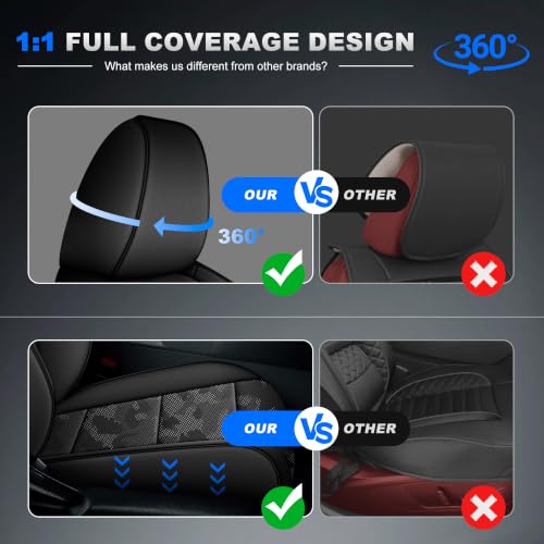 Image of AOMSAZTO Custom Fit Full‑Set Seat Covers for Toyota RAV4 2019‑2025 Hybrid