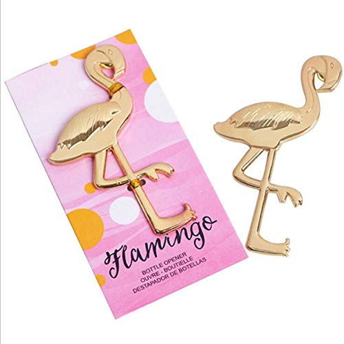 C.X.Y. Bomboniera Cavatappi Apribottiglia Tema Animale Delfino Unicorno Portafortuna Oggettistica (Flamingo)