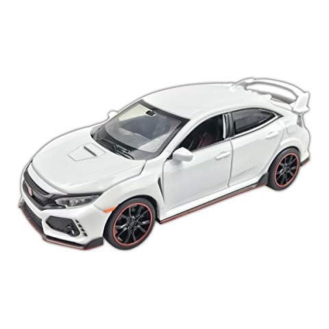 MiniAuto 1:32 Scale Civic Type R Red Label Diecast Car Model Doors Openable With Light & Sound (White) Cover
