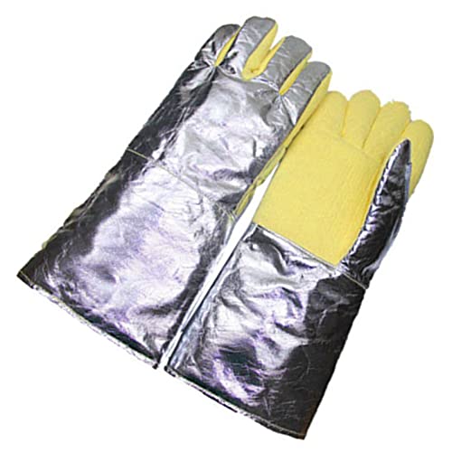 Guantes de soldadura aislados contra quemaduras de 500 grados en metalurgia 6