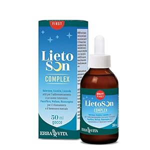 ERBA VITA Lietoson Complex Gocce integratore alimentare naturale per favorire il rilassamento, l’addormenmtamento e il sonno ristoratore