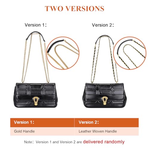 Image of Over Earth Quilted Leather Crossbody Bags for Women Chain Shoulder Purse