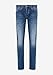 A | X ARMANI EXCHANGE Women's J65 Flared Stretch Denim, Dark Blue