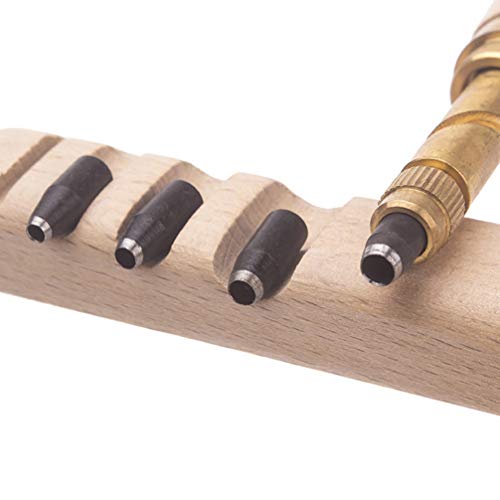 Healifty Furador de Couro Conjunto AutomÃ¡tico de PerfuraÃ§Ã£o Cinto AjustÃ¡vel Parafuso Furador Boo