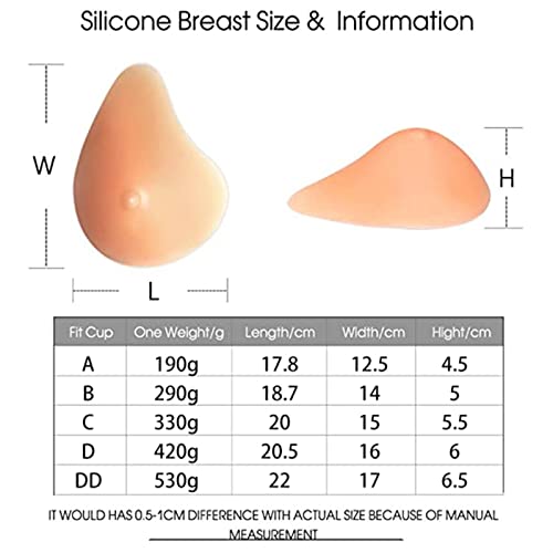 Prothèse en silicone réaliste pour soutien-gorge droit C