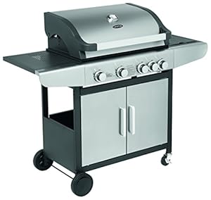 Justus 1306 04 Ares 4 SU Gasgrill, Edelstahl, 133 x 57 x 112 cm