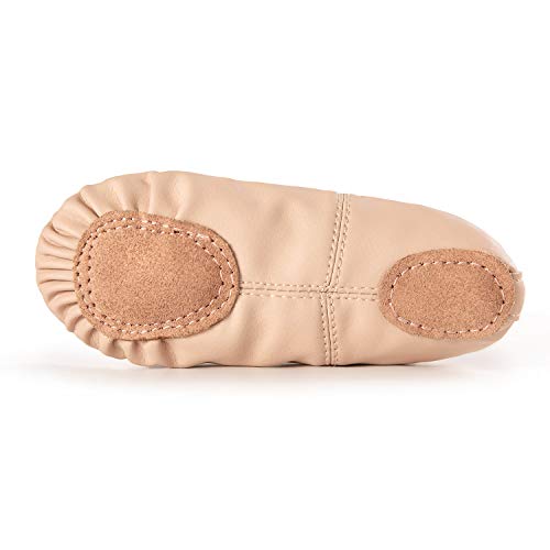 RoseMoli Ballet Shoes for Girls/Toddlers/Kids/Women, Leather Yoga Shoes/Ballet Slippers for Dancing3