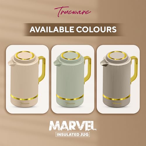 Image of Trueware Marvel 1200 Insulated Flask - 1000 Ml | PU Insulated Inner Stainless Steel Hot & Cold Flask, BPA Free, Leak Proof, Ideal for Tea, Coffee, Water, Hot Beverages