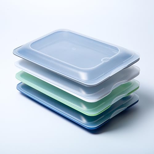 DECODEKO Tupper Embutido Nevera Hermético, Porta Embutidos Fresh Set de 8 Apilable, Libre de BPA Apto Congelador, Microondas, Lavavajillas, 17 x 3.2 x 25.2 cm, Fácil de llevar (8)