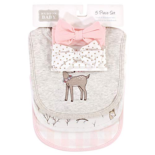 Image of Hudson Baby Unisex Baby Bandana Bibs and Headbands
