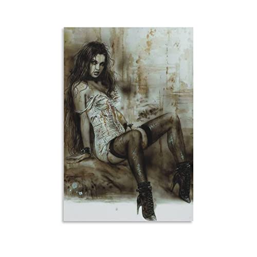 Luis Royo-186 Anime Affiche Toile Mur Art Chambre Photos pour Chambre Cadeaux Décor Toile Peinture 30X50 sans Cadre