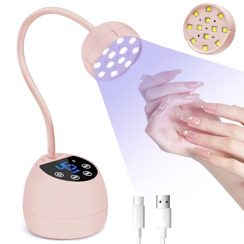 Image of CGBE UV LED Nail Lamp, 36W Mini Cordless Flash Cure Nail Lamp for Gel Nails