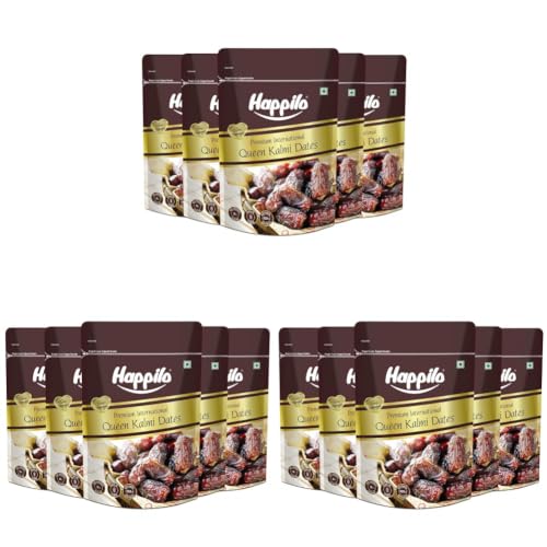Image of Happilo Premium International Queen Kalmi Dates 1000g (1375) (Pack of 3)