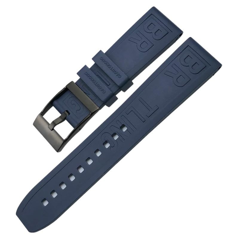 Bracelet en caoutchouc 20mm 22mm 24mm pour montre Breitling Superocean