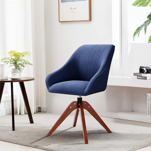 Swivel Accent Chair Navy Blue