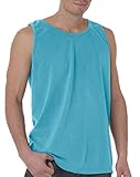 Comfort Colors Chouinard Tank Top 9360 Plain Unisex 3XL Lagoon DirDye