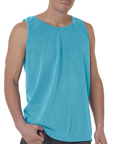 Comfort Colors Chouinard Tank Top 9360 Plain Unisex 3XL Lagoon DirDye