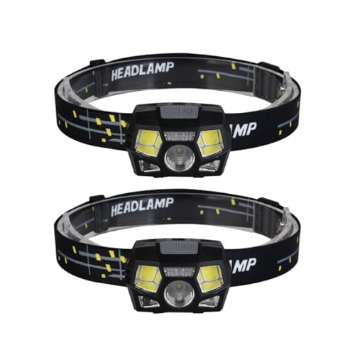 Linterna frontal recargable USB para caminar sin manos por senderos oscuros