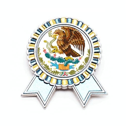 Broche Mexique en métal M pour afficher fièrement son attachement culturel